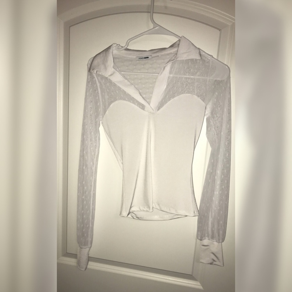 White fashion nova shirt